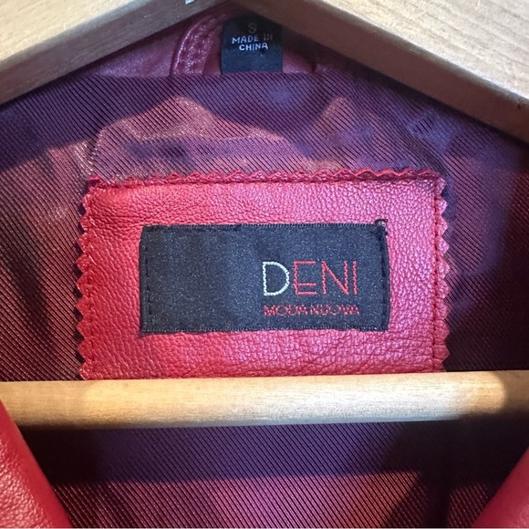 Classic Red Leather Jacket - Picture 2 of 6